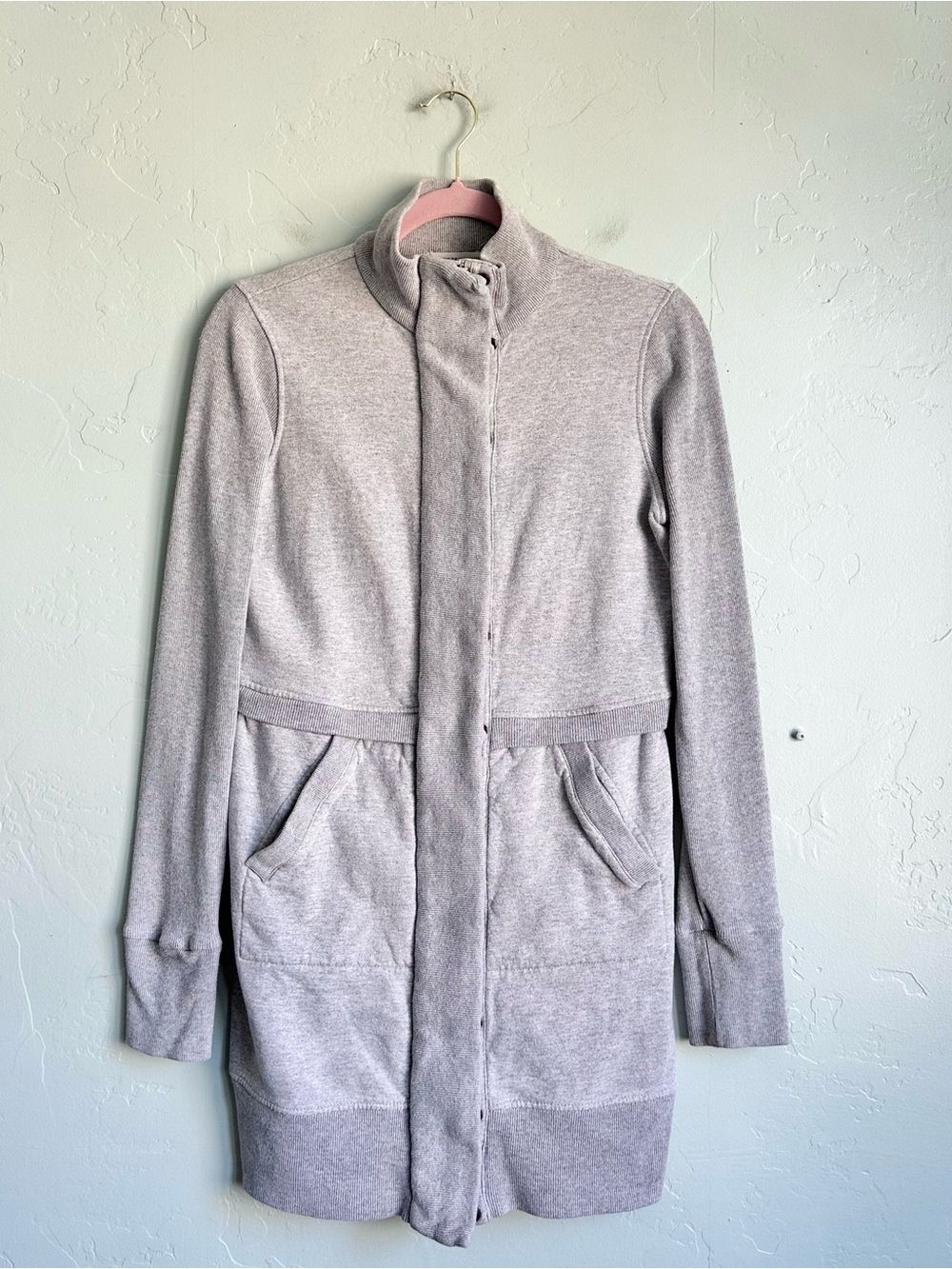 Citizens Of Humanity Light Gray Long Zip Jacket